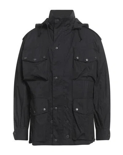 Needles Man Jacket Black Size L Cotton, Nylon