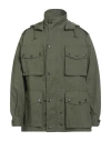 Needles Man Jacket Military Green Size L Cotton, Nylon In Green