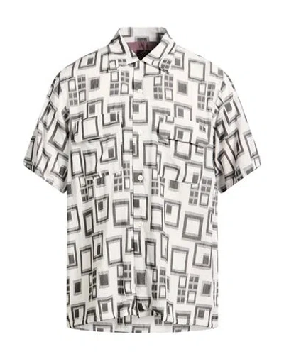 Needles Man Shirt Off White Size M Rayon, Polyester, Linen