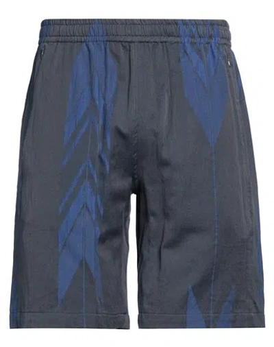 Needles Man Shorts & Bermuda Shorts Navy Size M Cotton, Linen