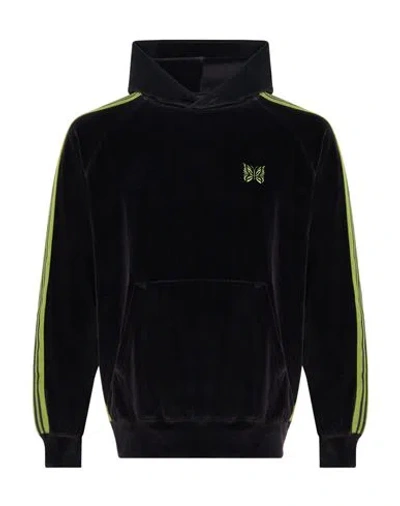 Needles Man Sweatshirt Black Size M Cotton, Polyester