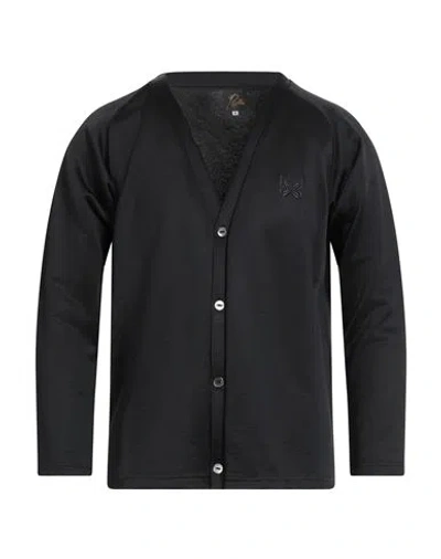 Needles Embroidered Buttoned Cardigan In Black