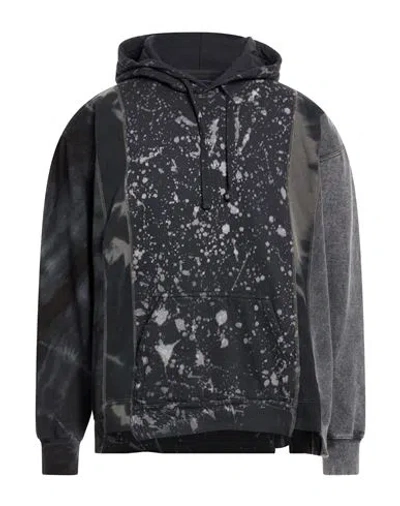 Needles Man Sweatshirt Charcoal Size L Cotton, Polyester In Gray