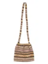 Needles Striped Canvas Messenger Bag In Pink