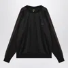 Needles Stripe-detail Sweatshirt In Black