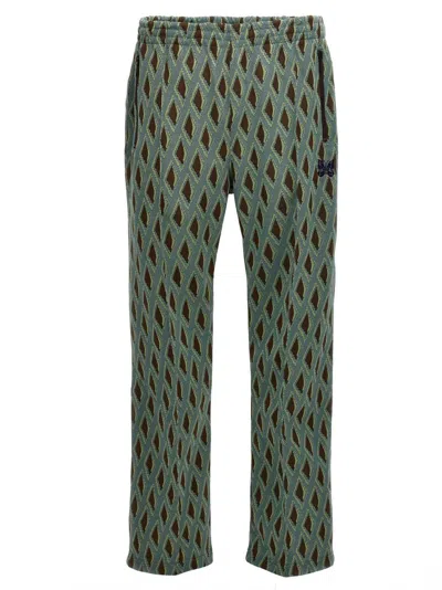 Needles Light Blue Fancy Print Joggers In Green