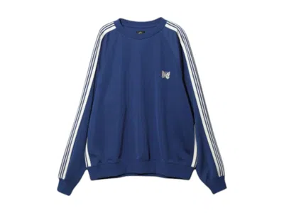 Pre-owned Needles Men's  Track Crewneck Sweatshirt In Royal