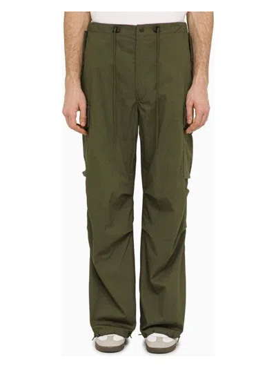 NEEDLES MEN'S OLIVE FILED PANTS