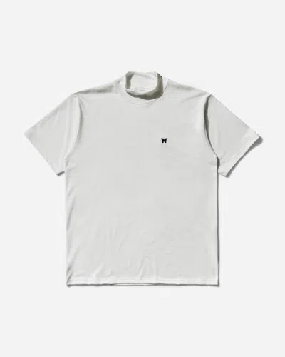 Needles Men S Poly Jersey Mock Neck T-shirt In White