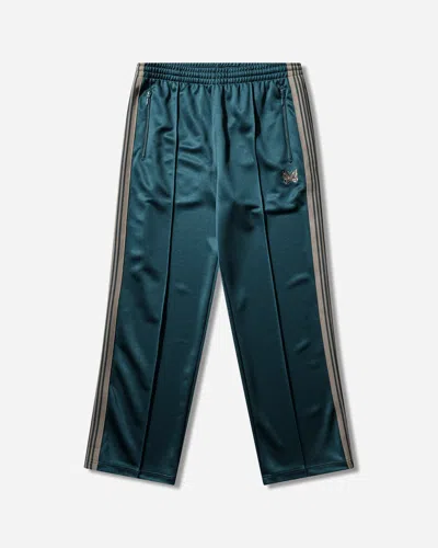 Needles Men S Poly Smooth Narrow Track Pants In Green
