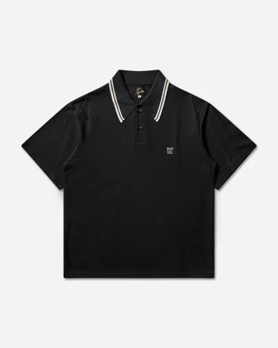 Needles Men S Regular Collar Polo Shirt In Black