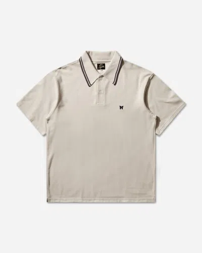 Needles Men S Regular Collar Polo Shirt In Neutral