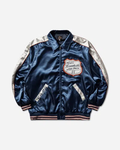 NEEDLES Men s Stadium Jacket Navy