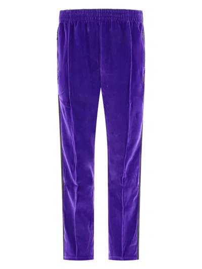 NEEDLES MEN'S VELOUR TRACK TROUSERS
