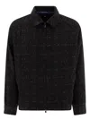Needles Wool Jacket With Elastic Hem And Side Pockets In Black
