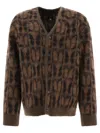 NEEDLES MOHAIR CARDIGAN KNITWEAR BROWN