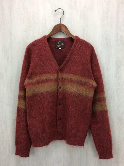 Pre-owned Needles Mohair Cardigan In Red