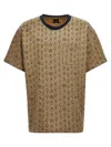 Needles Jacquard Patterned Crew Neck T-shirt With Short Sleeves In Multicolor