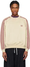Needles Off-white Track Crew Neck Sweatshirt In A-ivory