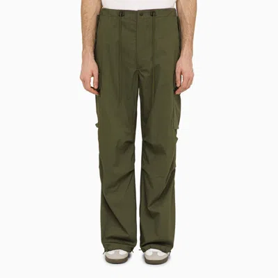 NEEDLES NEEDLES OLIVE GREEN FILED PANTS