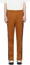 Needles Orange Drawstring Sweatpants In A-rust