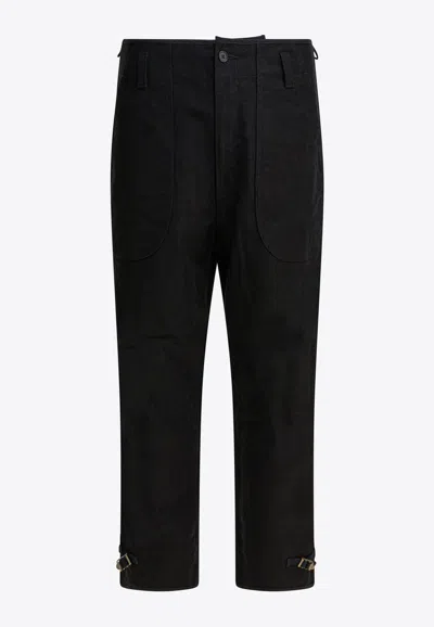 Needles Over Pants With Hem-straps In Black
