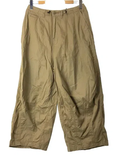 Pre-owned Needles Oversized Military Fatigue Hizadel Pants In Beige Brown