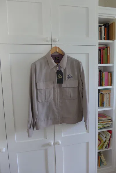 Pre-owned Needles Oversized Sports Jacket In Sand