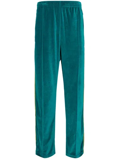 Needles Oversized Trousers With Logo In Blue