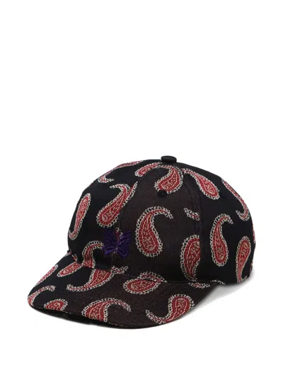 Needles Baseballkappe Mit Paisley-jacquardmuster In Black