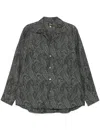 Needles Paisley Long Sleeves Shirt In Gray