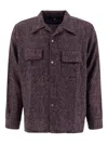 Needles Paisley Wool Shirt In Gray