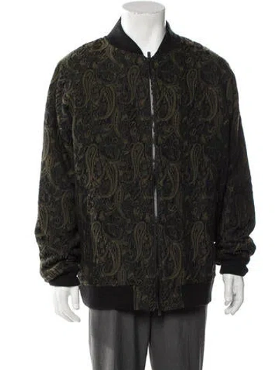 Pre-owned Needles Paisley Print Bomber Jacket In Green