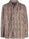 Needles Paisley-print Button-up Shirt In Brown