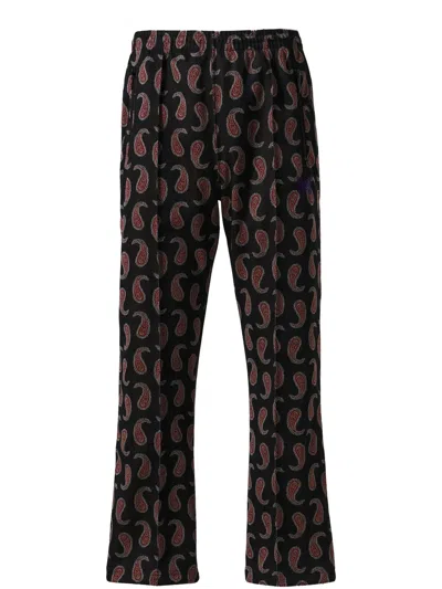 Needles Paisley-print Straight-leg Trousers In Black