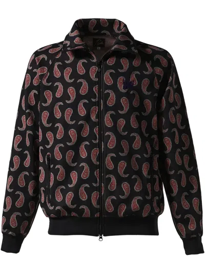 Needles Paisley-print Track Jacket In Black