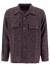 Needles Paisley Wool Shirt In Purple