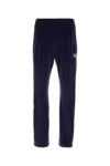 Needles Poly Smooth Logo Track Pants In Blue