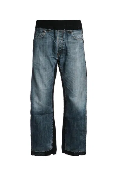 Needles Cotton Trousers In Blue
