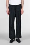 Needles Pants In Black Acetate In Black