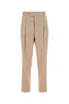 Needles Pleated Cropped Trousers With Embroidered Check Pattern In Printed