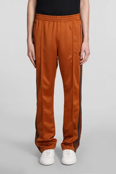 Needles Trousers In Brown Polyester