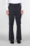 Needles Pants In Black Polyester In Blue