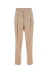 Needles Pleated Cropped Trousers With Embroidered Check Pattern In Printed