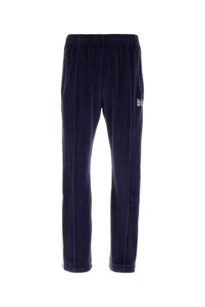 Needles Velvet Joggers In Blue