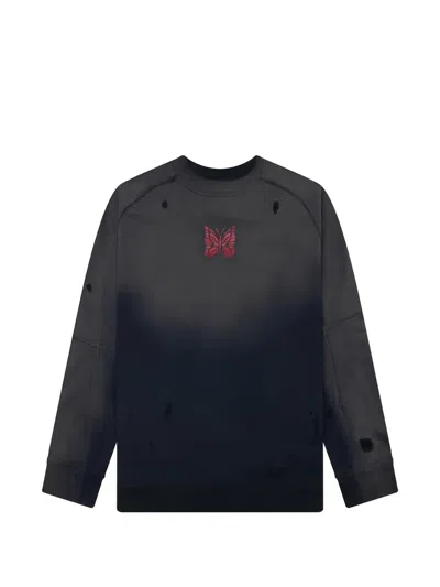 Needles Papillon Deconstructed Sweater In Black
