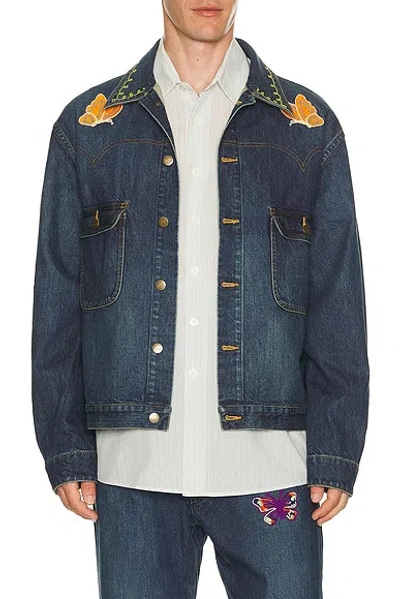 Needles Papillon Jean Jacket 12oz Denim In Blue