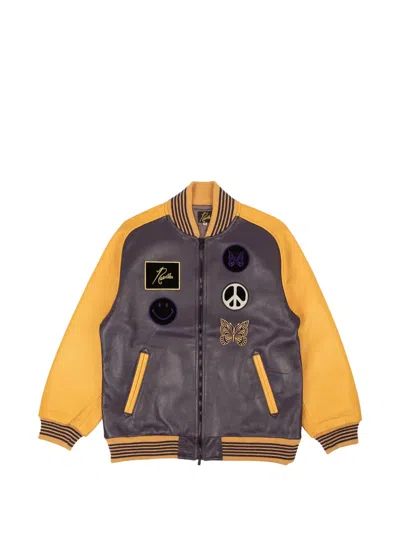 Needles Patch-detail Award Jacket In Multi