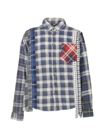 Needles Patchwork Flannel Shirt In Multi