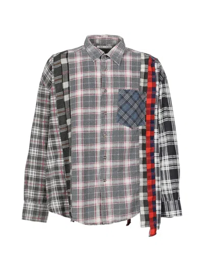 Needles Patchwork Flannel Shirt In Multi